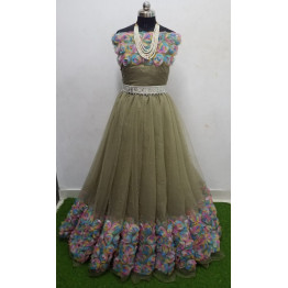 Net Malti Flower Work  (Mtr Wise Cost)